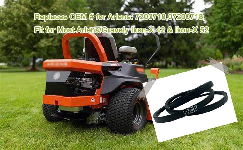 IKSI 07200718 حزام قيادة لجزازة العشب ARIENS/Gravely، 1/2" × 57" حزام V يناسب ARIENS/Gravely 07200718 Zero Turn ZTX42 IKOM-X - Image 3